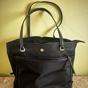 Kate Spade Black Structured Tote Bag